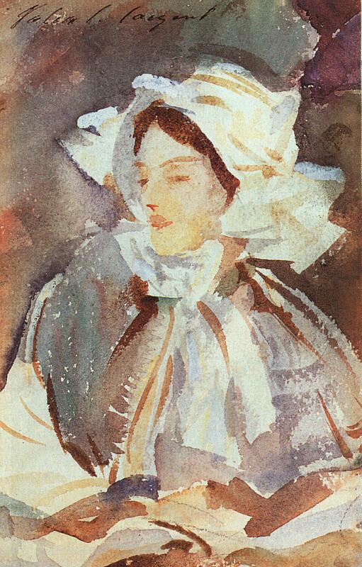John Singer Sargent Lady in a Bonnet oil painting picture